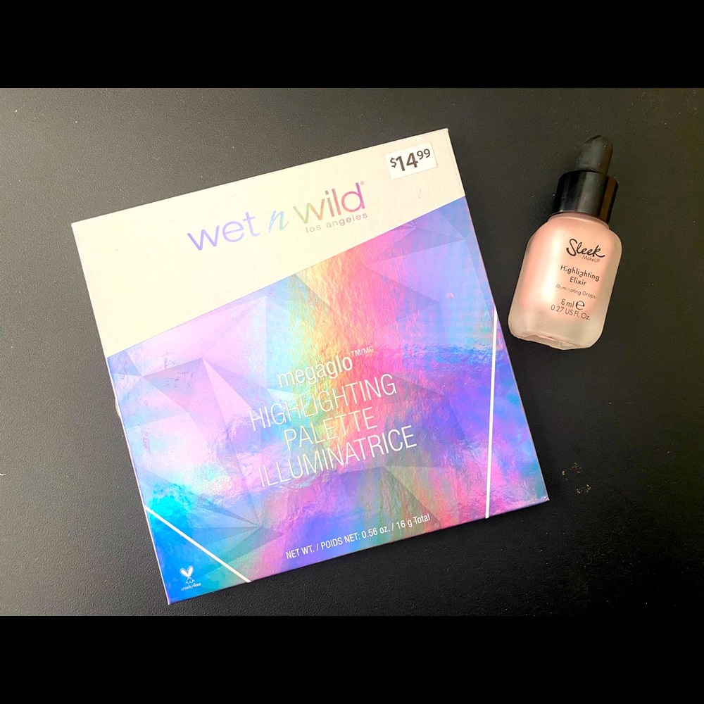 Set of 2 highlighters - Sleek Makeup & Wet n Wild  *new*